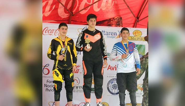 Daniel Barragán, es considerado como el mejor bicicrosista del país en la categoria juvenil.