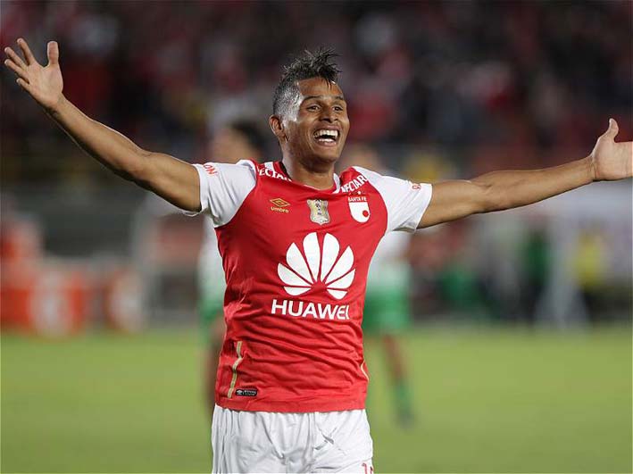 Anthony Otero, convirtió gol en su primer partido de Copa Libertadores.