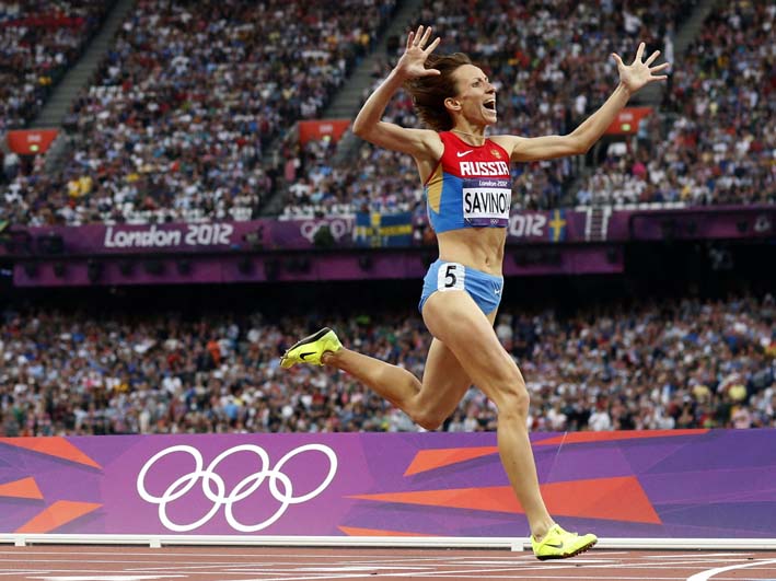 Estrellas del atletismo mundial como  Mariya Savinova , oro en los 800 metros en Londres 2012, no estará en las justas olímpicas.