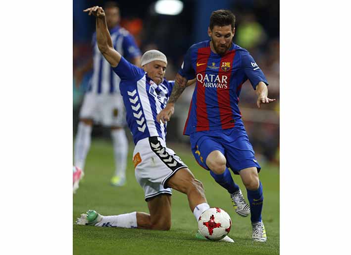 Lionel Messi de nuevo fue figura con su equipo.