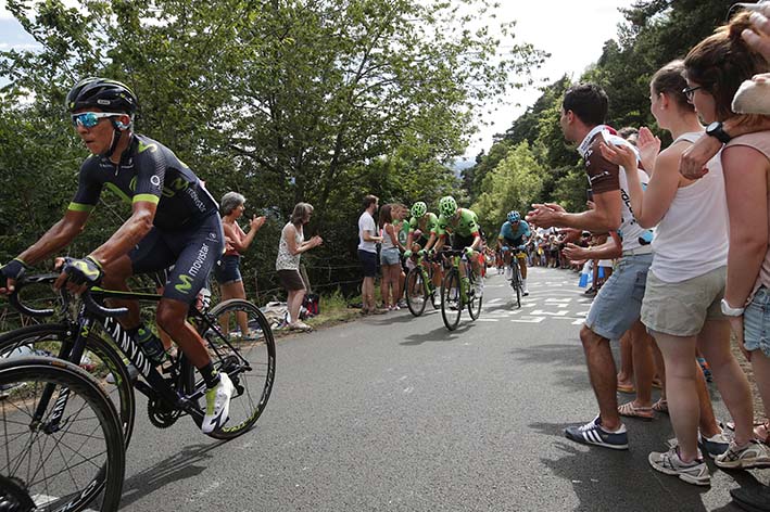 El colombiano aseguró que se le "hizo corto el tiempo de recuperación entre el Giro y el Tour. Foto/AP
