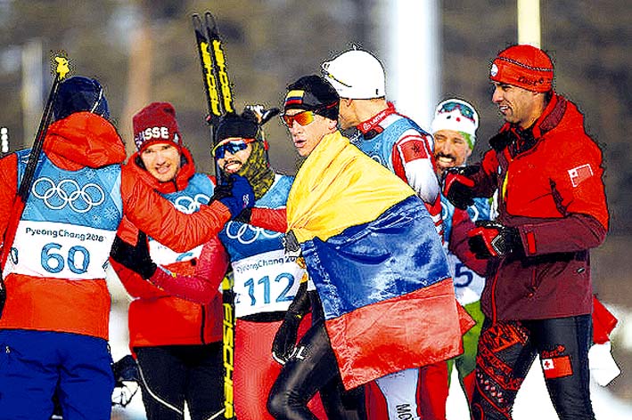 Uprimny partió en un grupo de 119 competidores que buscaban el sueño olímpico.