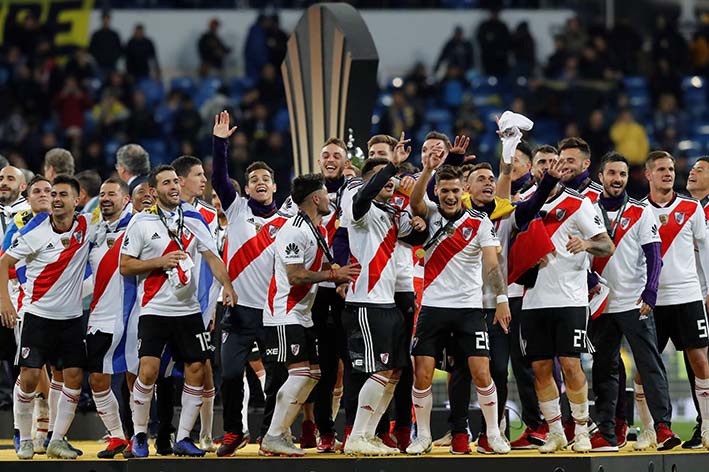 River Plate celebra el titulo de la copa libertadores 2018