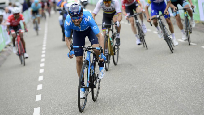 El español Alejandro Valverde se preprara para el Tour de Francia de este año.