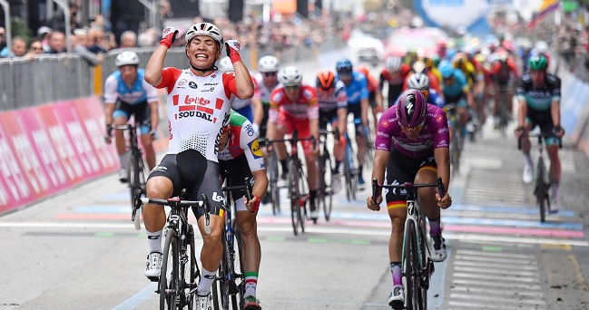 El australiano Caleb Ewan se alzó con la victoria en la octava etapa del Giro de Italia.