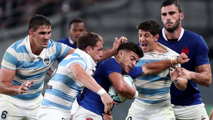 Argentina no pudo con Francia en el debut del Mundial de Rugby.