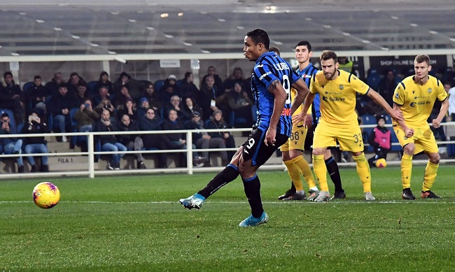 El colombiano Luis Muriel impulsó la remontada del Atalanta y sumó su noveno gol de la temporada en la Serie A de Italia.