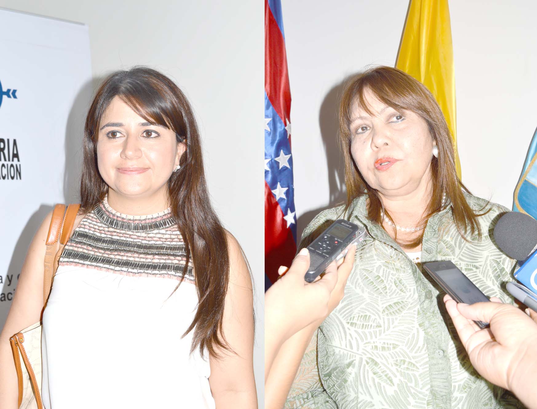 Ángela Hernández Sandoval, magistrada del Consejo Nacional Electoral y Martha Isabel Castañeda Curvelo, iceprocuradora General de la Nación