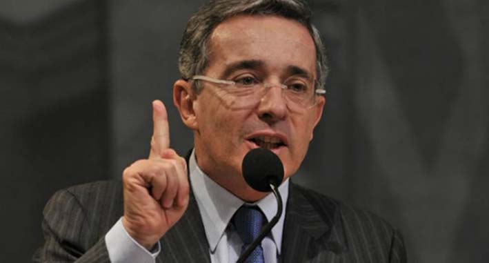 Álvaro Uribe, senador y expresidente de Colombia