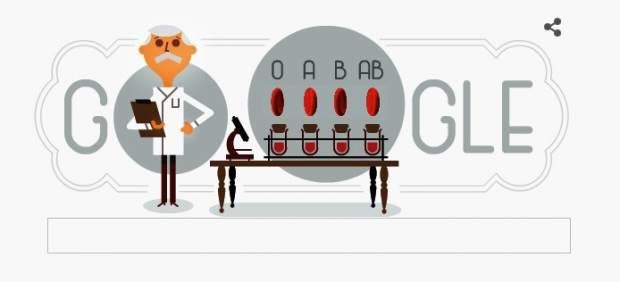 ¿Quién es Karl Landsteiner, al que Google le dedica el doodle?.