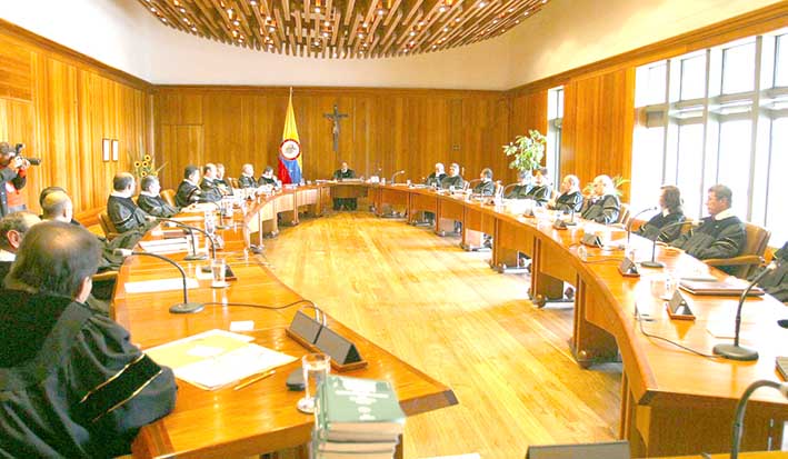 La Corte Constitucional colombiana.