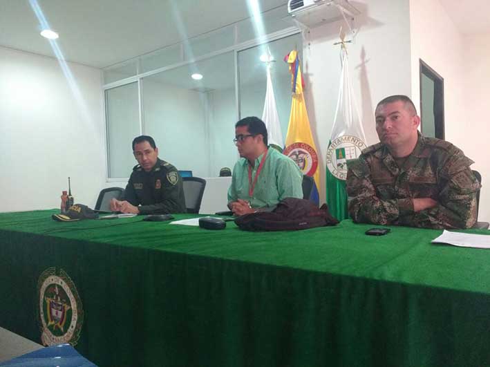 Para brindar un esquema de seguridad a funcionarios del Gobierno de Curazao,  se realizó un consejo de seguridad en Riohacha.