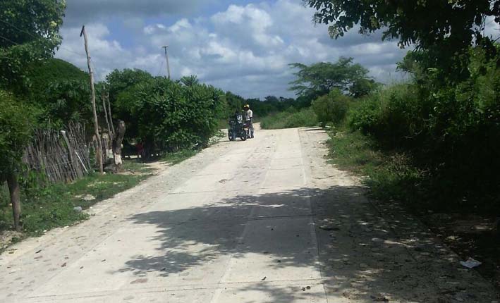 En este sector de la vía a Songó fue donde se presentó el homicidio.