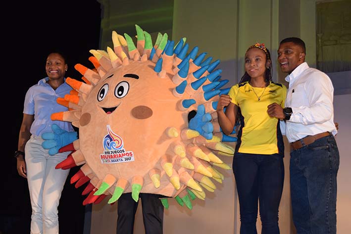 Del evento de lanzamiento de los Juegos Bolivarianos hicieron parte diferentes personalidades de la ciudad y del deporte como los medallistas olímpicos Yuri Alvear, Ingrid Valencia y Óscar Figueroa