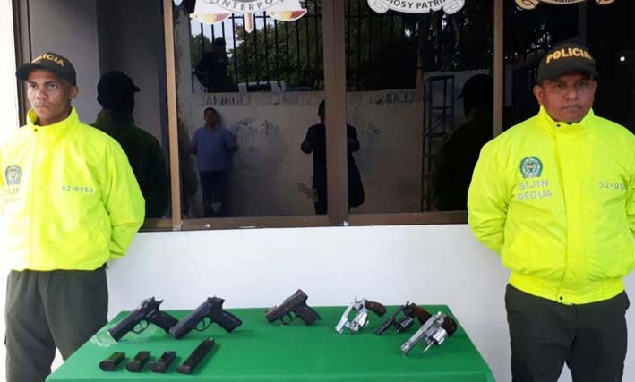 Seis armas de fuego fueron incautadas en Riohacha, las cuales iban a ser sacadas de La Guajira.