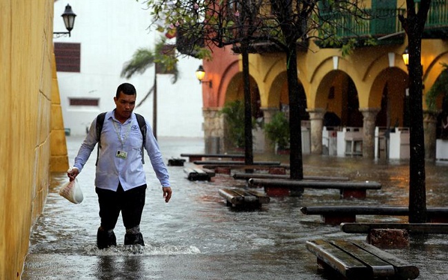 Las zonas que sufrieron más temporales fueron el Caribe y la región Andina, con especial afectación en el norte de Bolívar, Cartagena, Santa Marta, Bucaramanga, Ibagué, Cali y Neiva.
