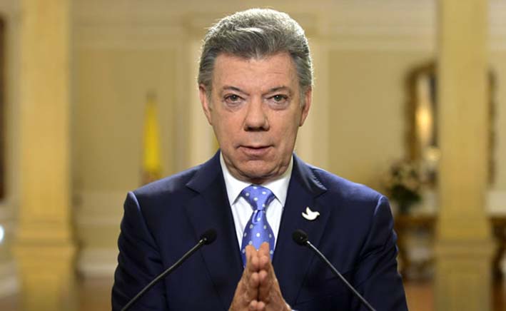 Juan Manuel Santos, presidente de la República. 