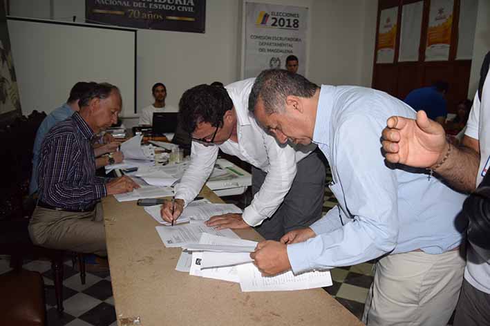 El proceso de escrutinios de los votos del Magdalena se llevó a cabo desde el pasado martes y finalizó en la tarde de ayer. 