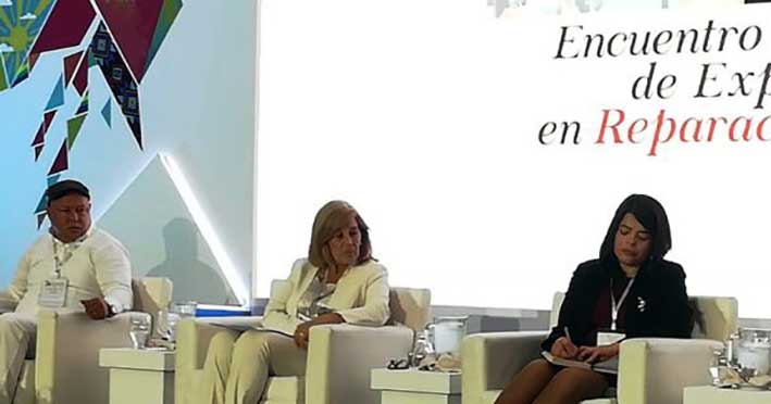 El presidente de Asocomunal Ciénaga participó en el encuentro internacional de experiencias en reparación colectiva de víctimas.