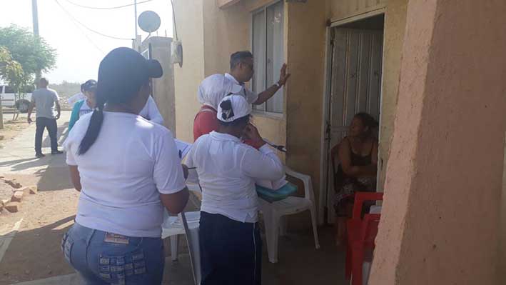 La actividad se ejecutó  en el barrio Altos de Parrantial, donde se logró visitar 604 viviendas.