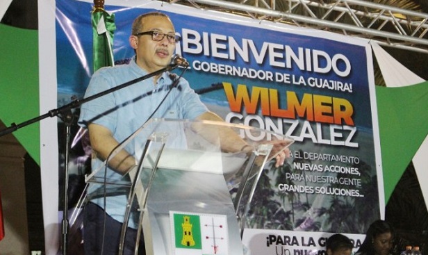 Wilmer David González Brito, cuando el pueblo guajiro le dio la bienvenida en Riohacha después de permanecer detenido en una penitenciaría de la capital del país.