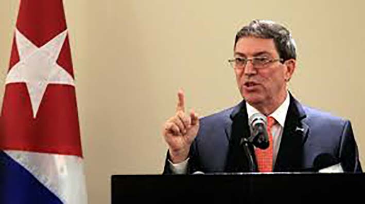 El canciller cubano Bruno Rodríguez se comprometió a respetar los protocolos de los diálogos de paz entre el Gobierno de Colombia y el Eln