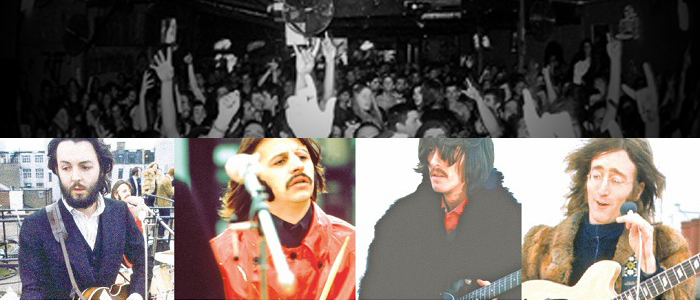 "Paul McCartney sale al techo con barba y traje, el viento tirando de su melena. Los otros siguen: Ringo Starr, George Harrison y finalmente John Lennon con una gruesa chaqueta de piel que Yoko Ono le regaló, por el helado viento que corría", relata un documental.