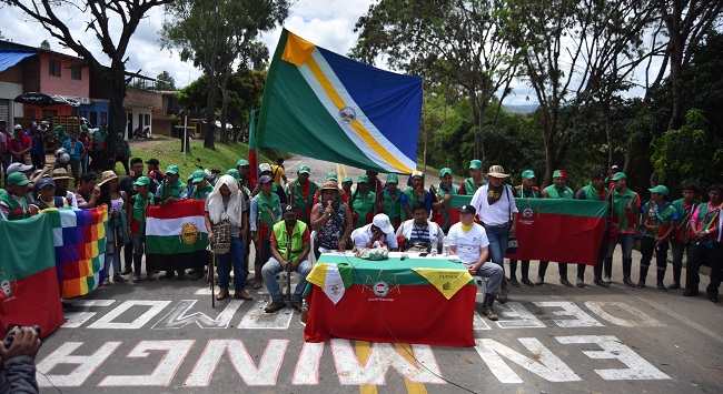 Autoridades indígenas reiteraron que continúan en Minga, a la espera de la llegada del presidente de Colombia, Iván Duque.