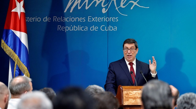 Las nuevas sanciones dañan directamente al pueblo cubano, al que generarán carencias, aseguró el ministro cubano de Relaciones Exteriores, Bruno Rodríguez.