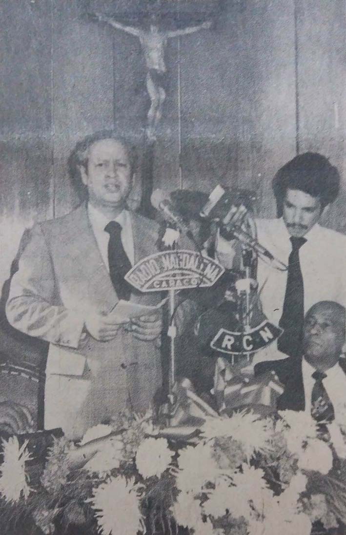 Discurso de posesión de Edgardo Vives Campo como gobernador de Magdalena en 1980.