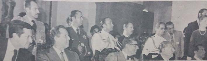 Presidente Julio César  Turbay Ayala, junto a sus homólogos  de Costa Rica y Perú, en el marco de la conmemoración del sesquicentenario de la muerte del Libertador en Santa Marta.