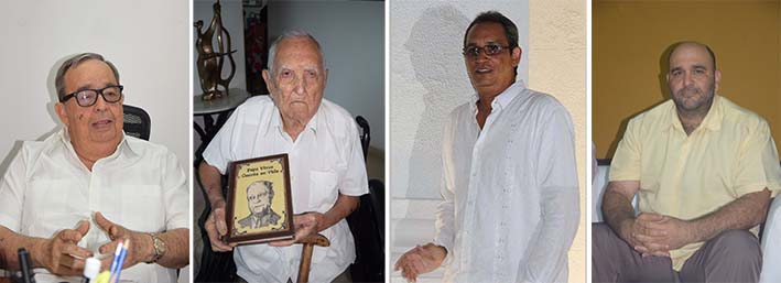 Alfredo Méndez Alzamora, José Rafael Dávila Angulo, Álvaro Ospino Valiente y Jorge Elías-Caro.