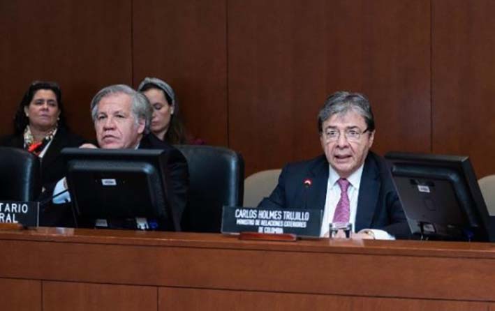 El canciller de Colombia, Carlos Holmes Trujillo, reveló este martes que Medellín será la sede de las sesiones de la Asamblea General de la Organización de Estados Americanos, OEA, en 2019.
