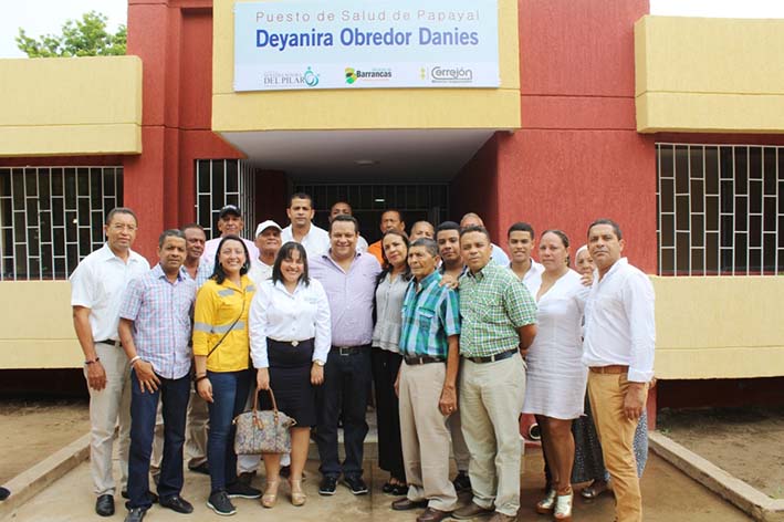 Aspecto de la inauguración del puesto de salud de Papayal, Deyanira Obredor Danies.