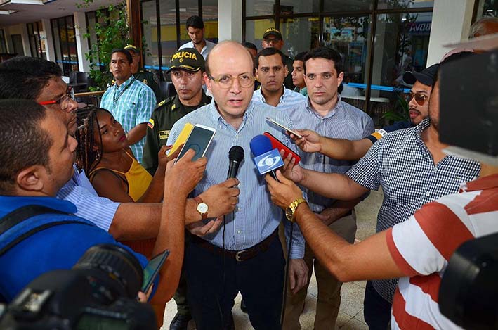 Andrés Rugeles,  alcalde encargado de Santa Marta, se refirió esta tarde al operativo en el que fue abatido el cabecilla de 'Los Pachenca'.