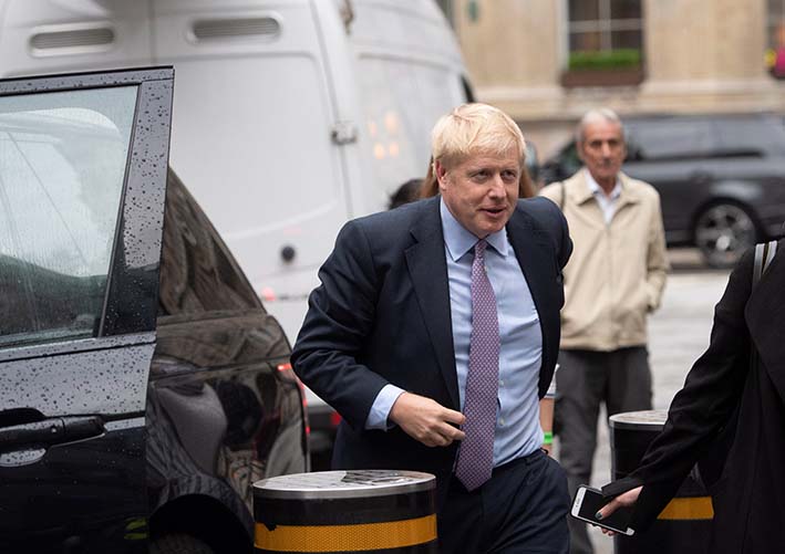 Londres Boris Johnson encabezó s la segunda votación del proceso de primarias.