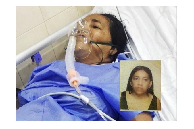 Foto: Yarline Isabel Bolaño Ortega, cuando se encontraba recluida en el Hospital de Riohacha.