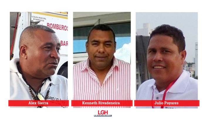 Alex Sierra, Kenneth Rivadeneira y Julio Payares, comunicadores amenazados en el departamento de La Guajira.
