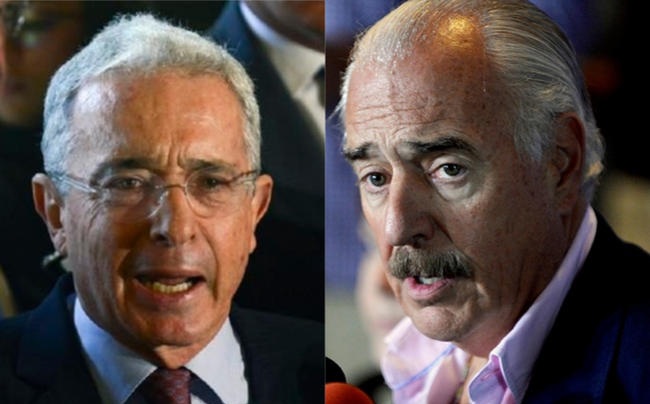 Los expresidentes Álvaro Uribe y Andrés Pastrana