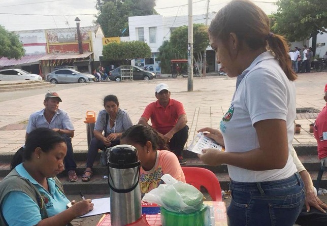 En la jornada se desarrollaron acciones de educación princiapalmente a trabajadores informales del municipio de San Juan del Cesar.
