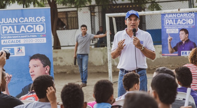 Juan Carlos Palacio, candidato a la Alcaldía de Santa Marta, avalado por el partido Conservador y coavalado por el Centro Democrático.