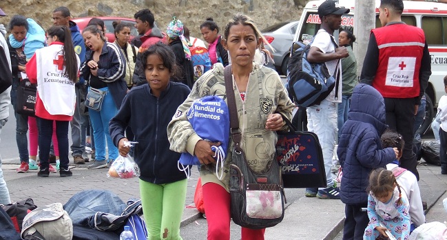 En lo que va de agosto Migración Colombia ha registrado la salida de más de 68.000 venezolanos por el Puesto de Control Migratorio de Rumichaca.