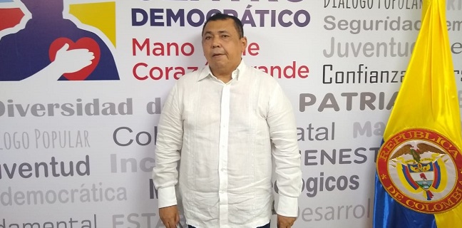 Dolmedes Ortiz, número 7 de la lista del Partido Centro Democrático, para el Concejo de Santa Marta.