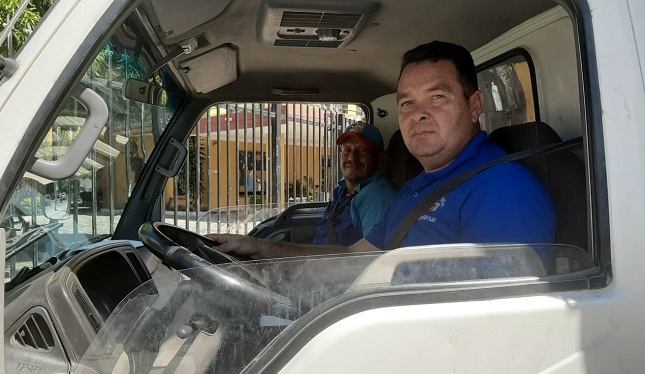 Frank Redondo, conductor de la empresa Transportes Redondo S.A., uno de los conductores entrevistados.