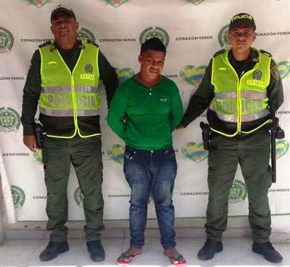 Ricardo Esneider Hosia Tamayo, a quien capturaron, según la Policía, con 30 gramos de marihuana.