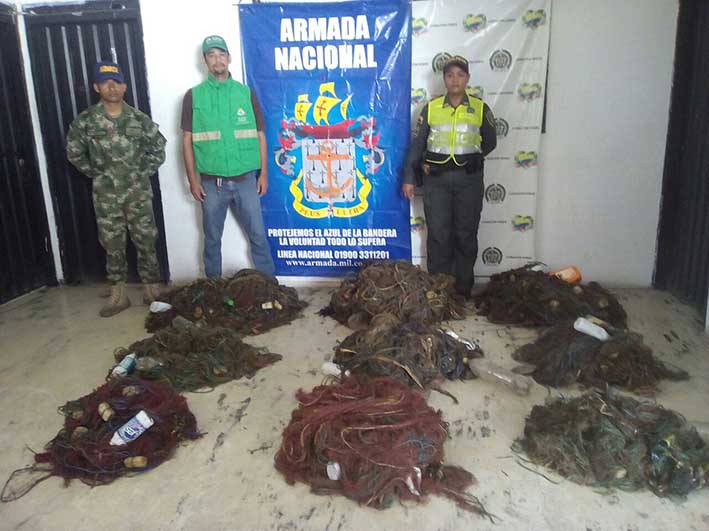 Un importante golpe a la pesca ilegal en El Banco, sur del Magdalena, reportaron las autoridades de Policía y Armada Nacional.