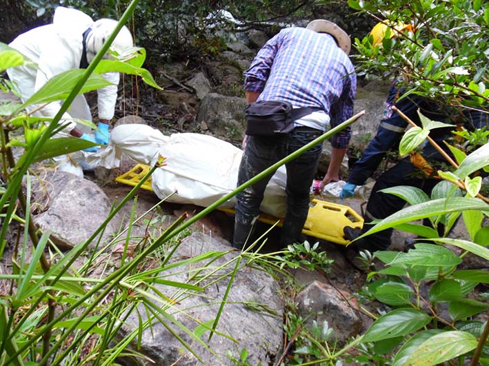 El cuerpo sin vida en descomposición fue trasladado al Instituto de Medicina Legal de  Barranquilla.