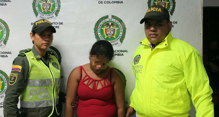 La mujer identificada como Tatiana Marcela Mercado Gómez fue capturada por las autoridades policivas.