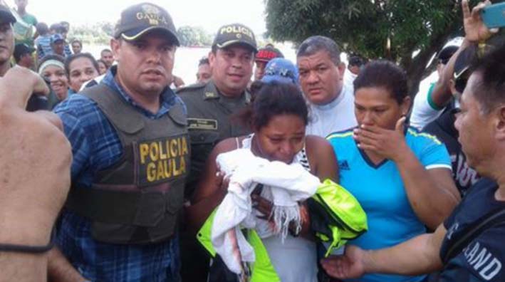 La Policía del Magdalena, en cabeza del comandante John Jairo Rodríguez, movilizó a todos los patrulleros de la estación de El Banco para recuperar al bebé.