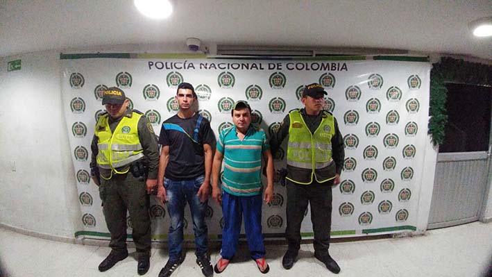 Wilson Eliécer Osorio Rojas y Dilian Ceballos Ciro fueron capturados por el delito de tentativa de homicidio.